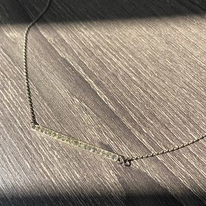 Silver bar necklace